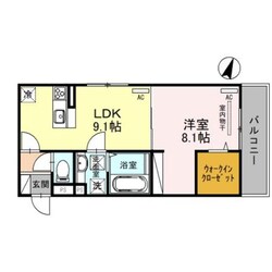 Ｄ-ＲＯＯＭ ＮＡＮＫＡＩの物件間取画像